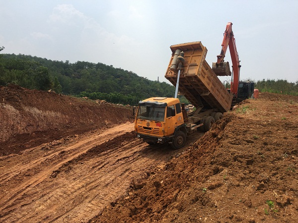 s340省道石龙段建设如火如荼