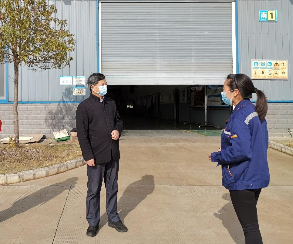 魏明超检查企业调研复工复产情况